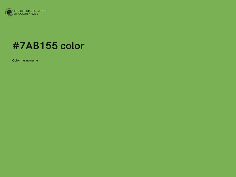 #7AB155 color image