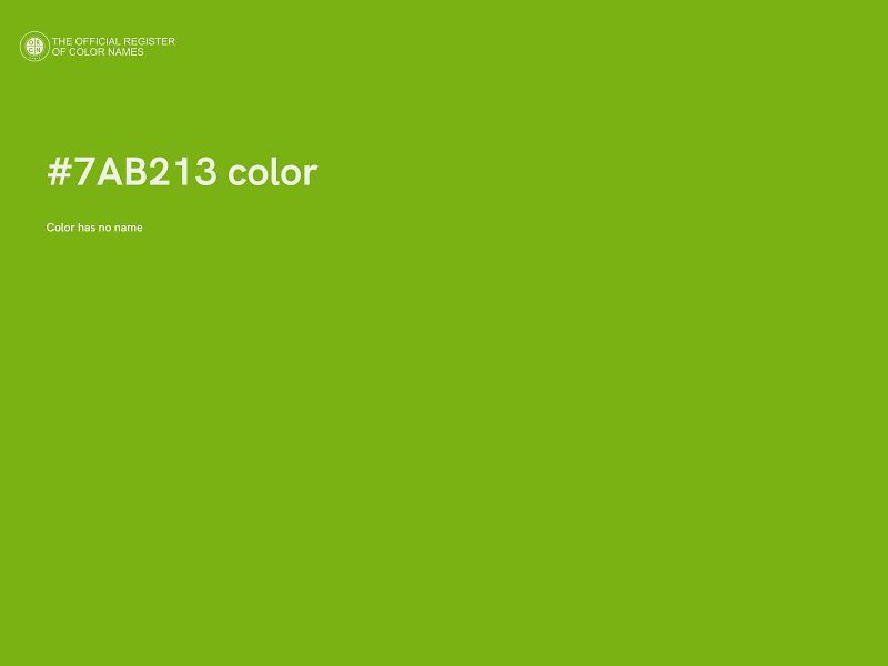 #7AB213 color image