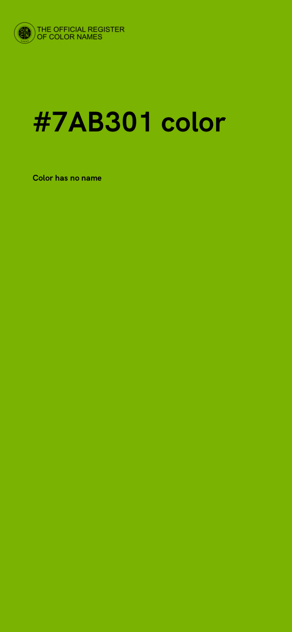 #7AB301 color image