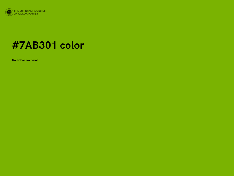 #7AB301 color image