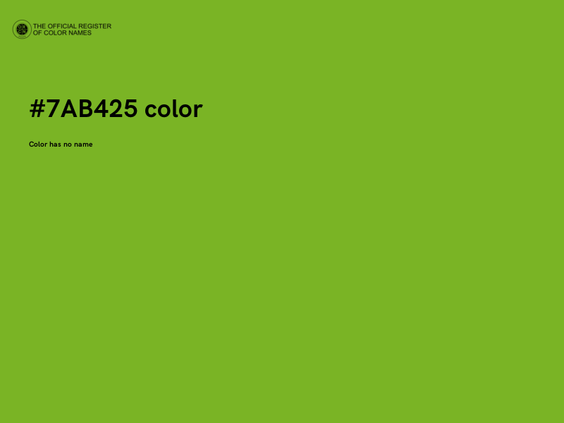 #7AB425 color image