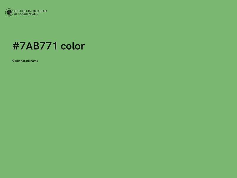 #7AB771 color image