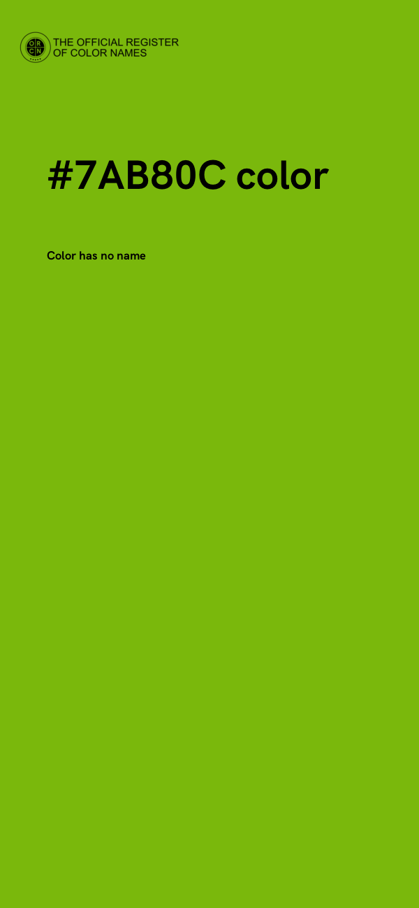 #7AB80C color image