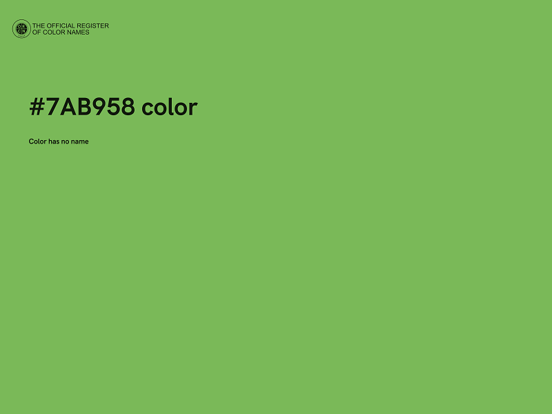 #7AB958 color image