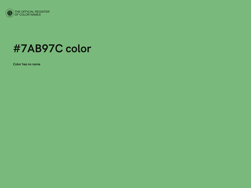 #7AB97C color image