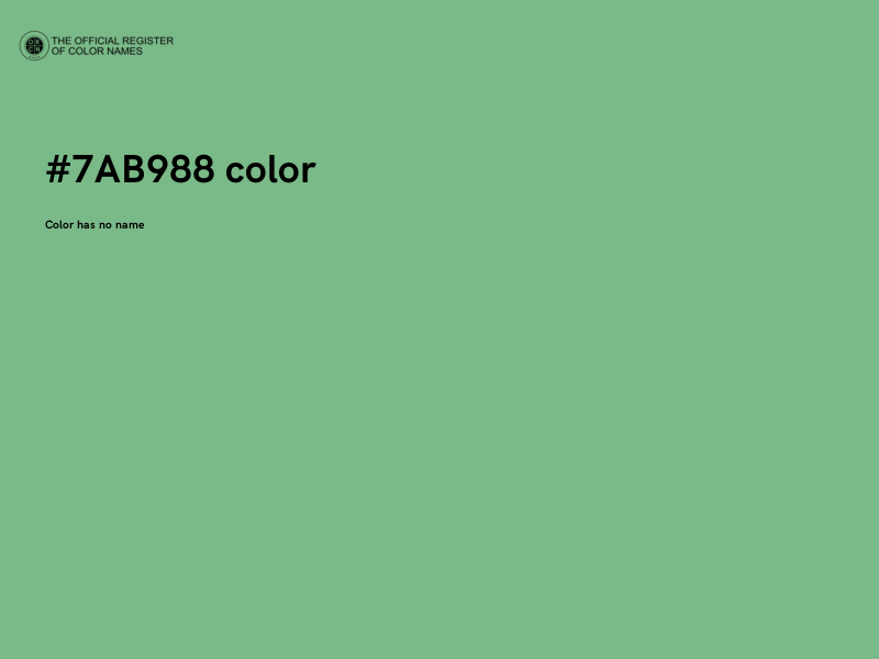 #7AB988 color image