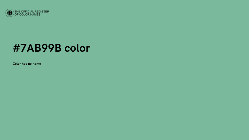 #7AB99B color image