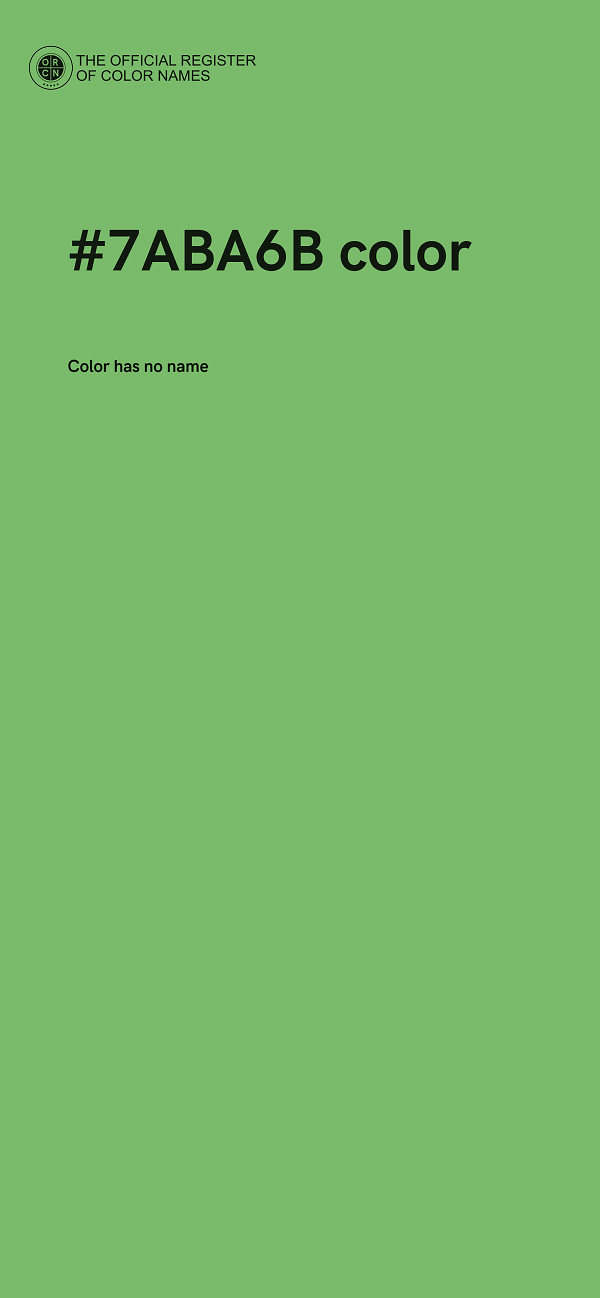 #7ABA6B color image