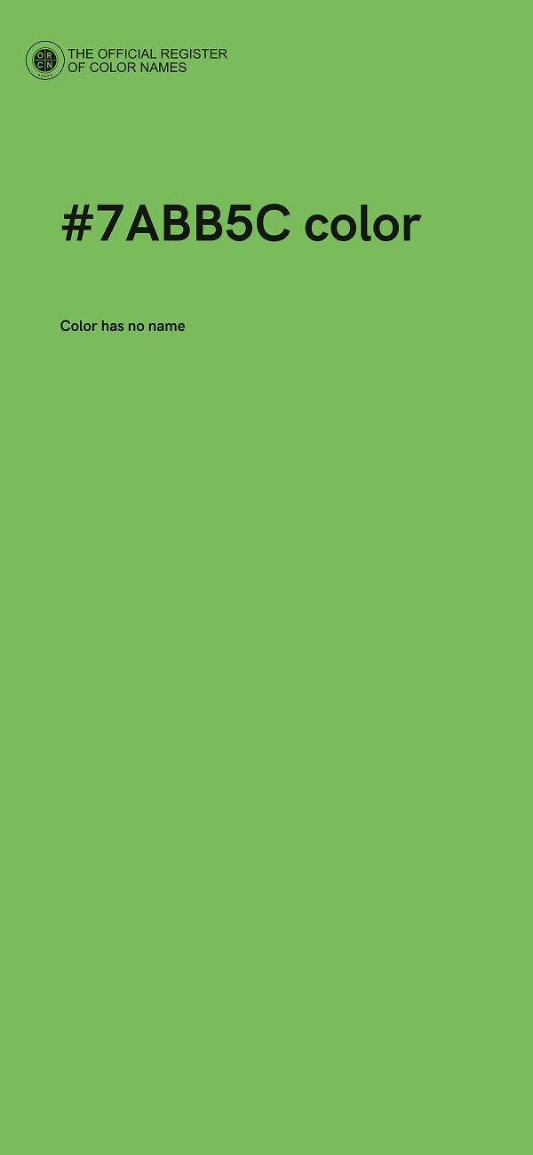 #7ABB5C color image