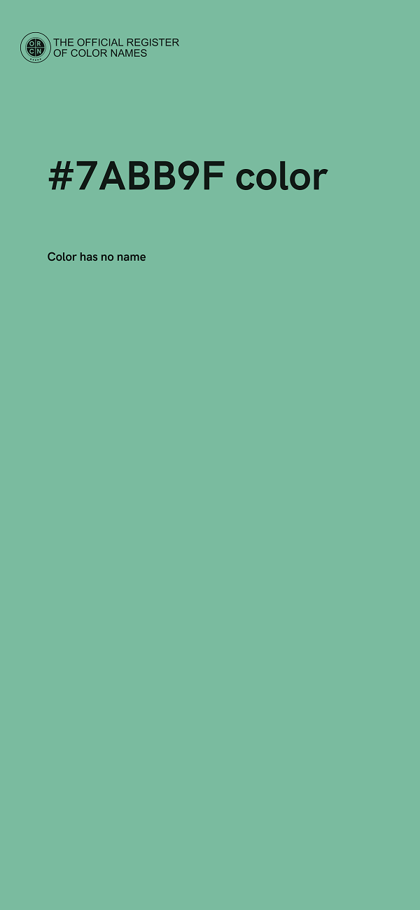 #7ABB9F color image