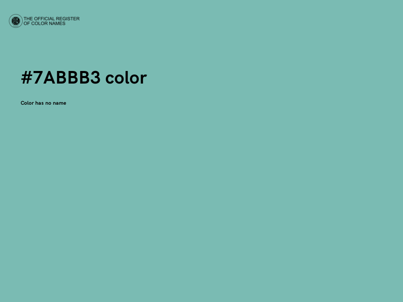 #7ABBB3 color image