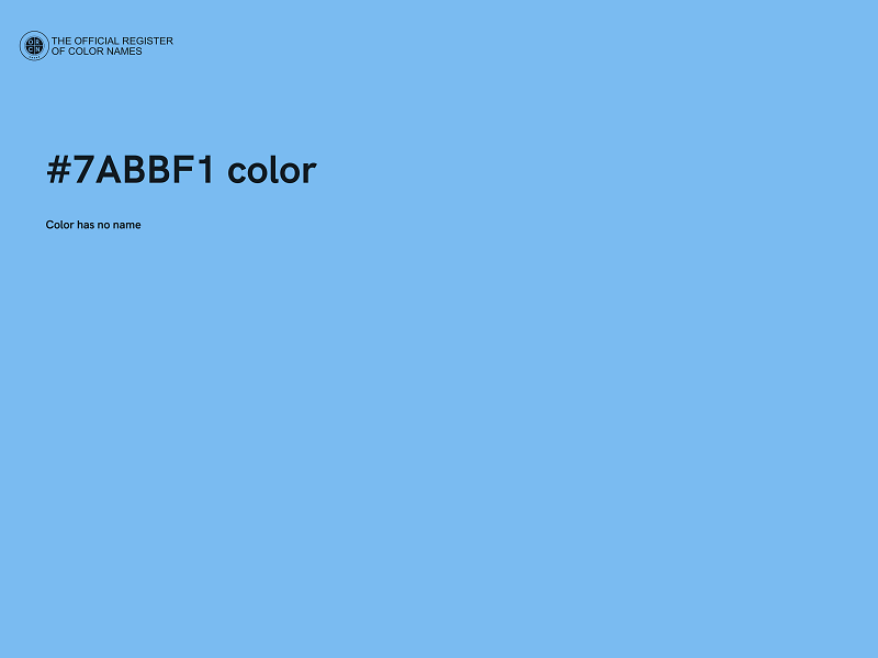 #7ABBF1 color image