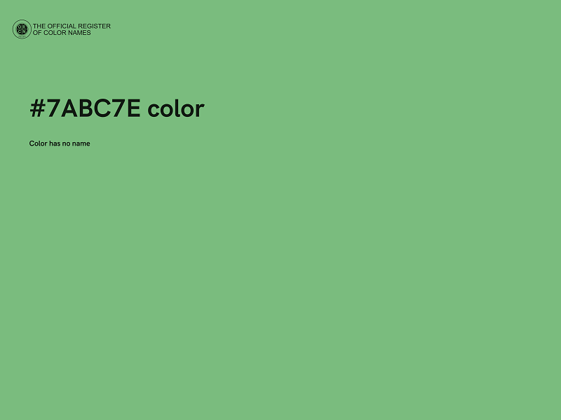 #7ABC7E color image