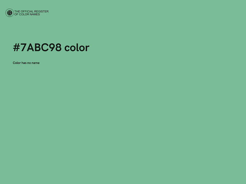 #7ABC98 color image