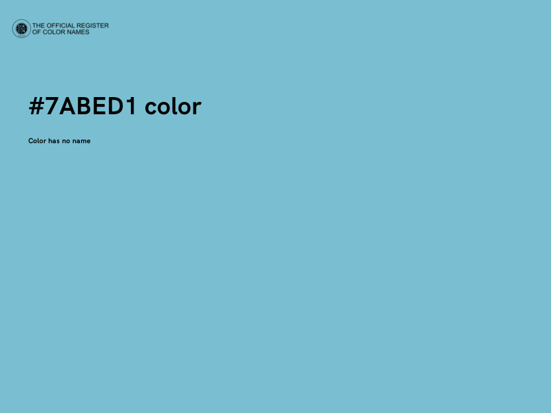 #7ABED1 color image