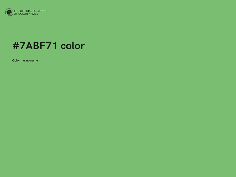 #7ABF71 color image