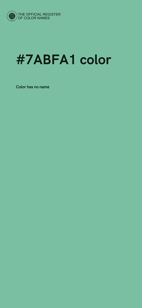 #7ABFA1 color image