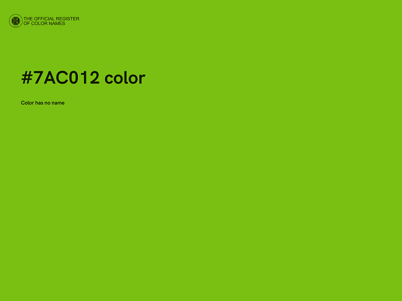 #7AC012 color image