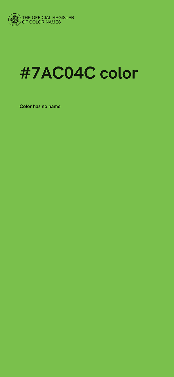 #7AC04C color image