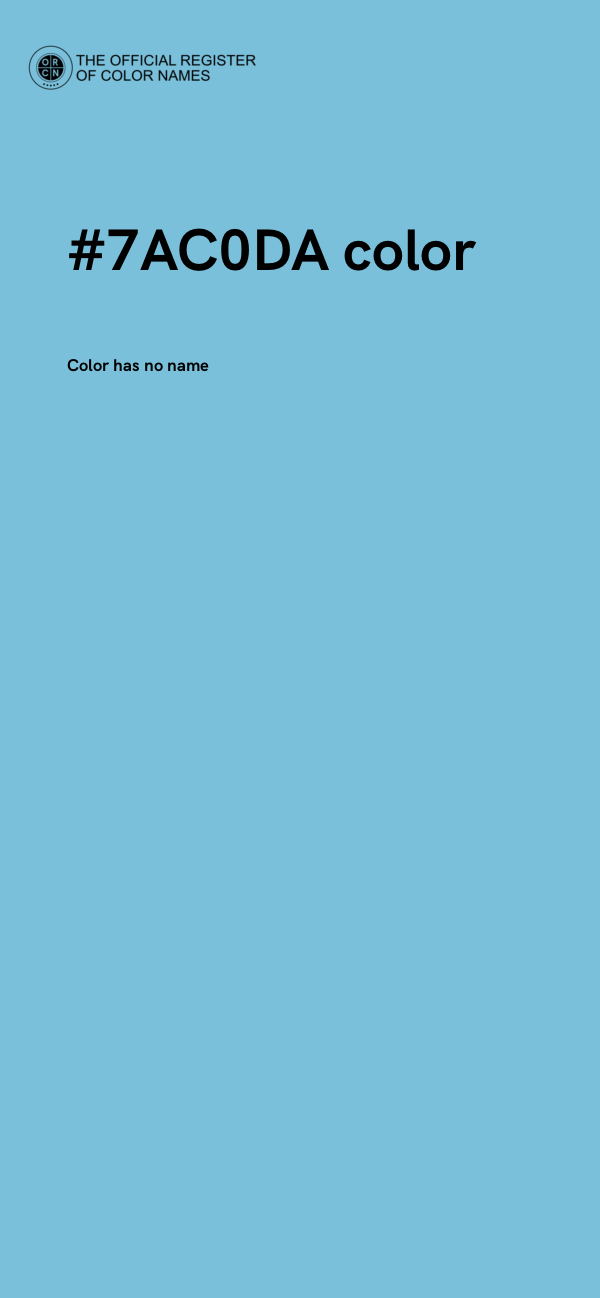 #7AC0DA color image