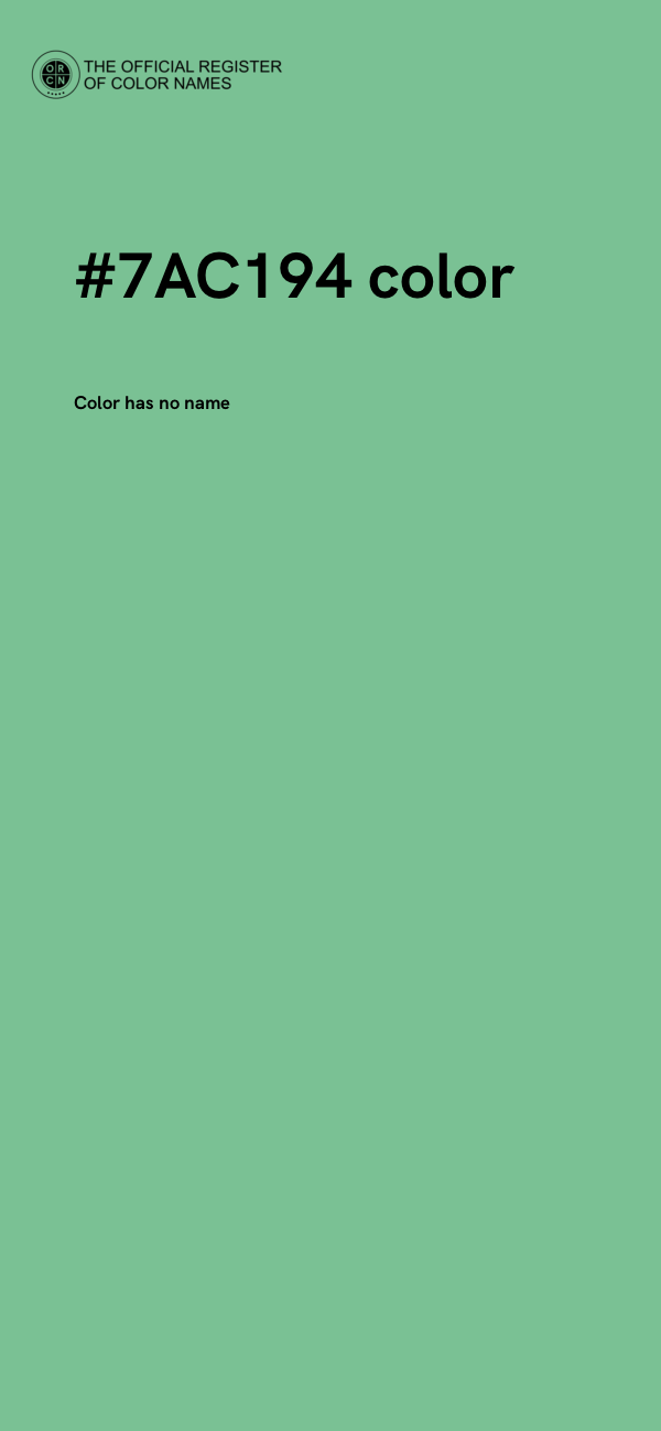 #7AC194 color image