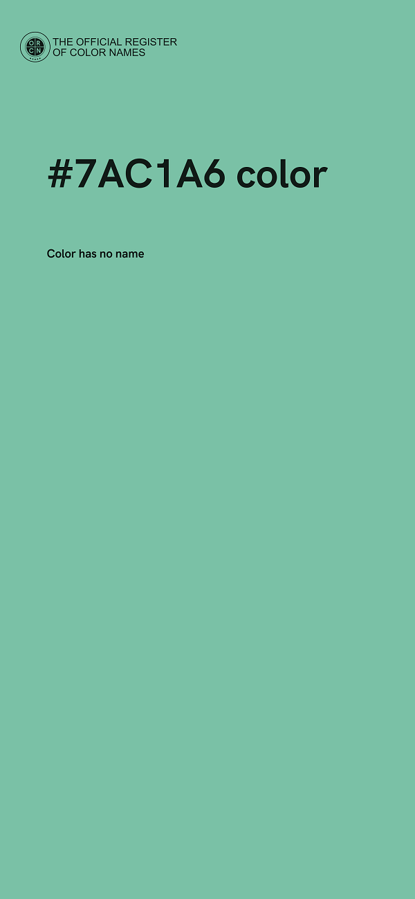 #7AC1A6 color image