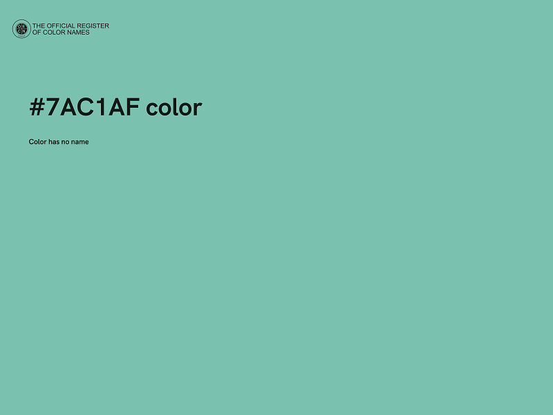 #7AC1AF color image