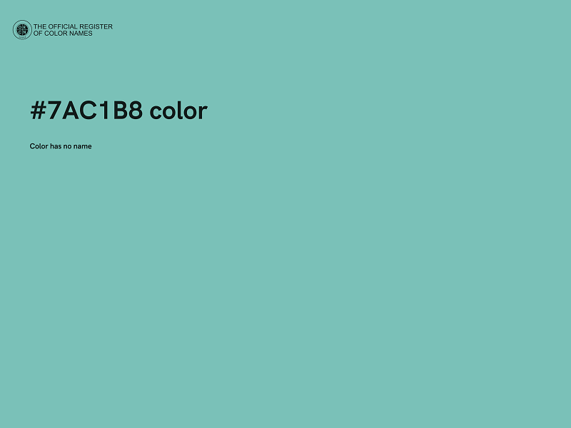 #7AC1B8 color image