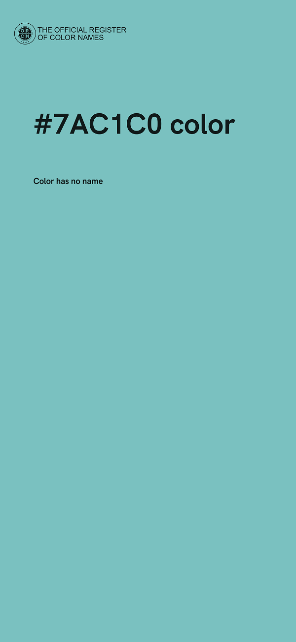 #7AC1C0 color image