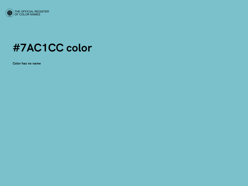 #7AC1CC color image