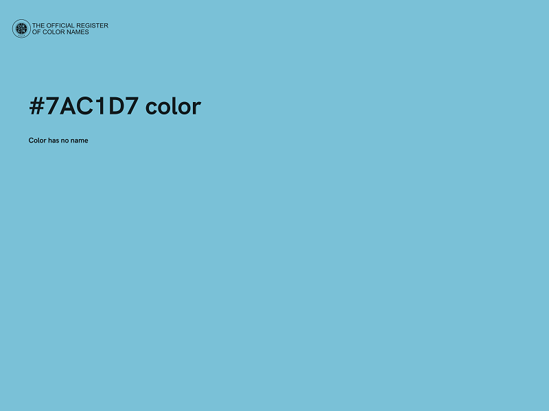 #7AC1D7 color image