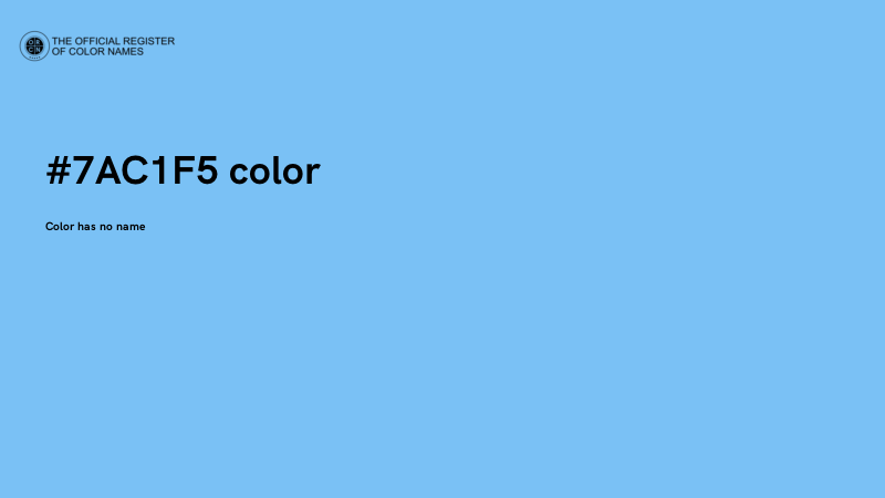 #7AC1F5 color image