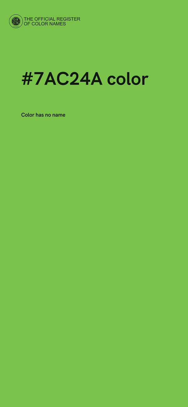 #7AC24A color image