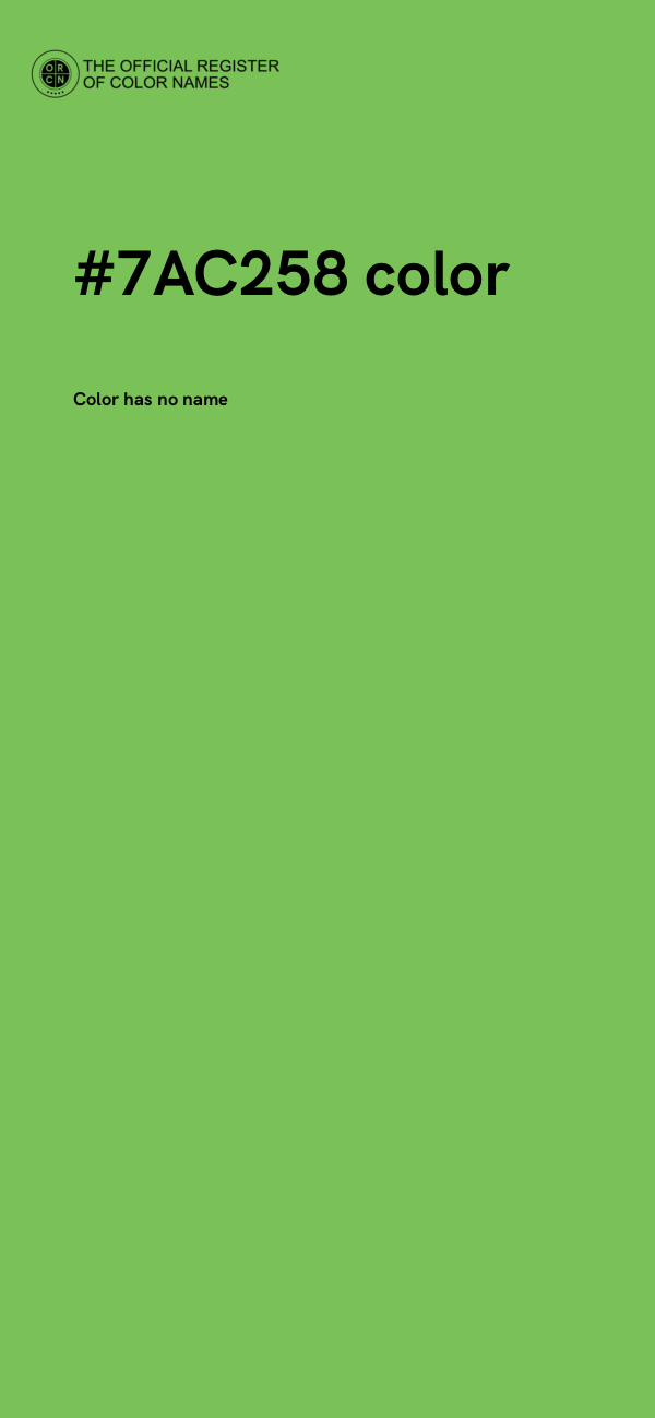 #7AC258 color image