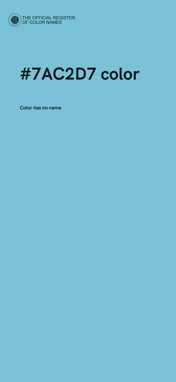 #7AC2D7 color image