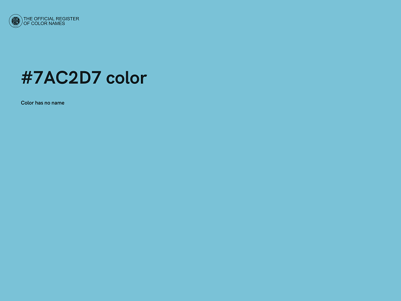 #7AC2D7 color image