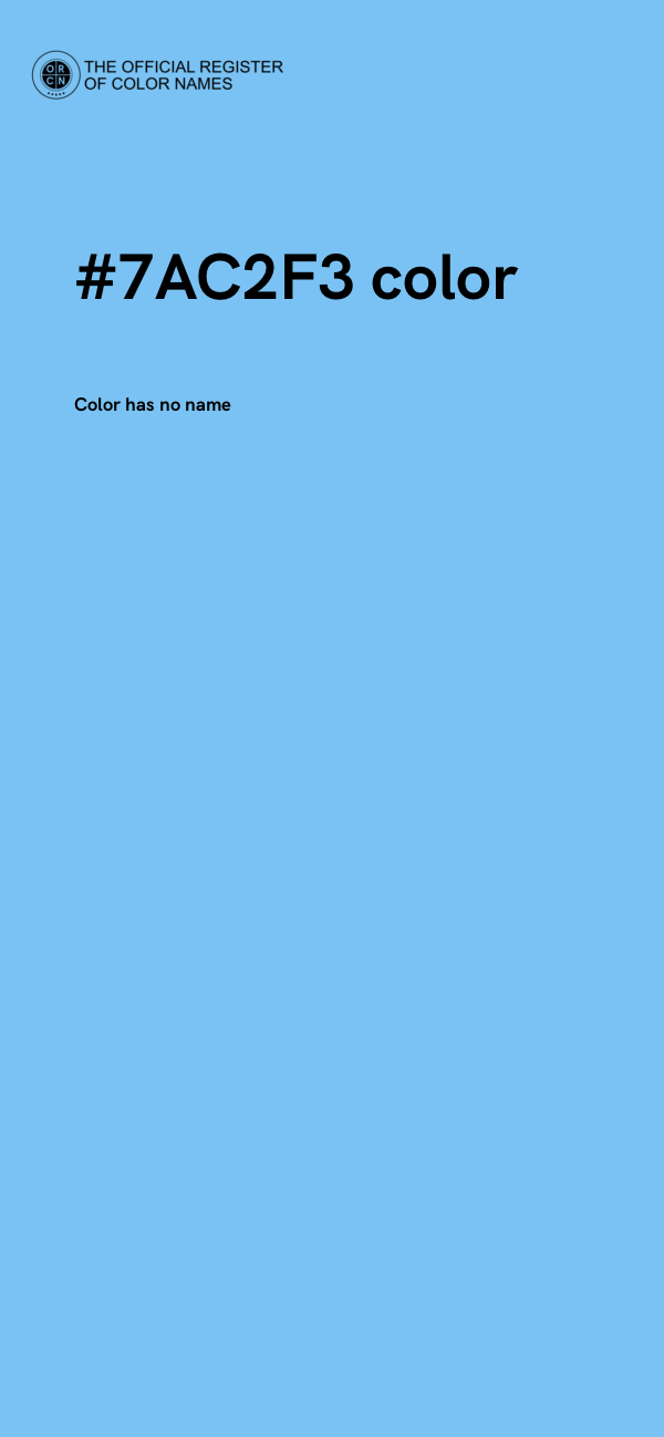 #7AC2F3 color image