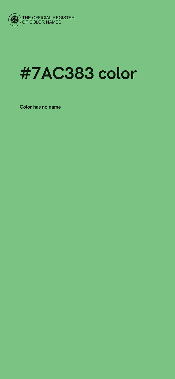 #7AC383 color image