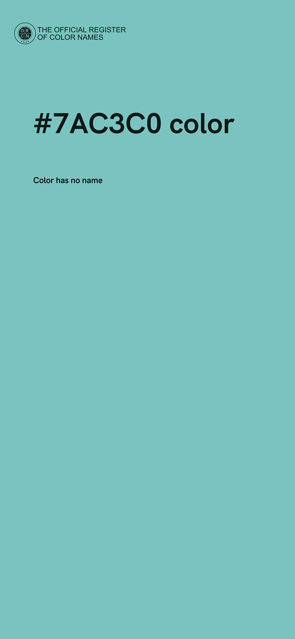 #7AC3C0 color image