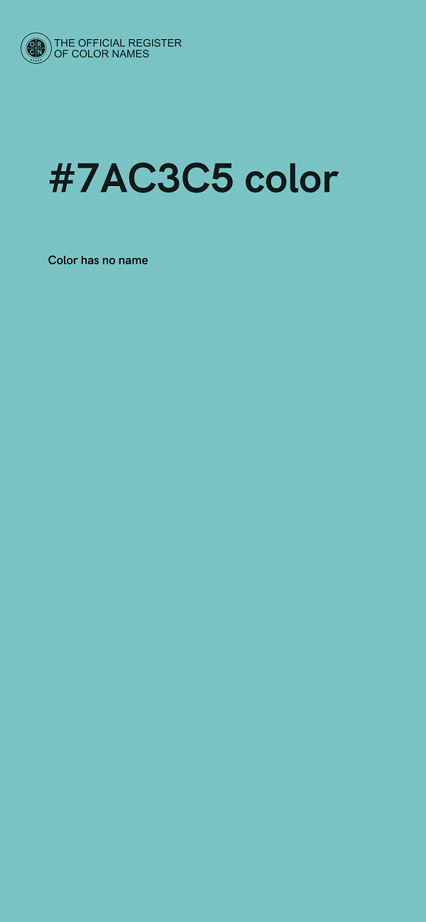 #7AC3C5 color image