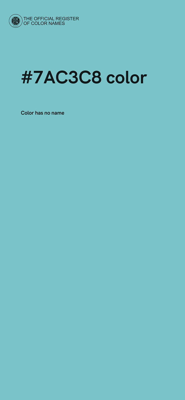 #7AC3C8 color image