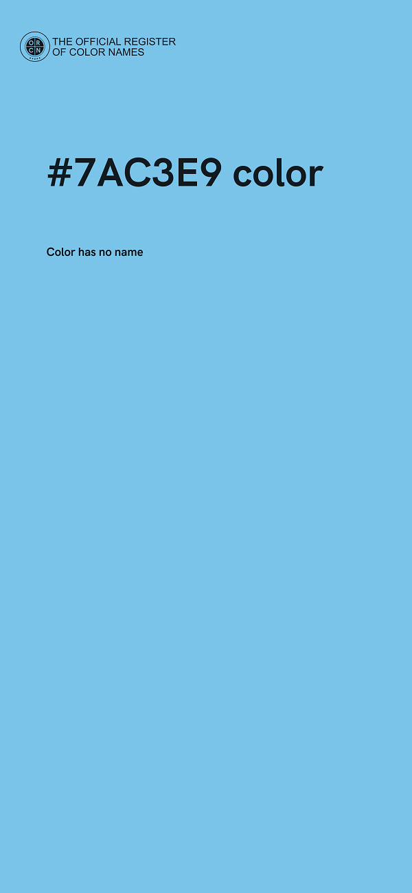 #7AC3E9 color image