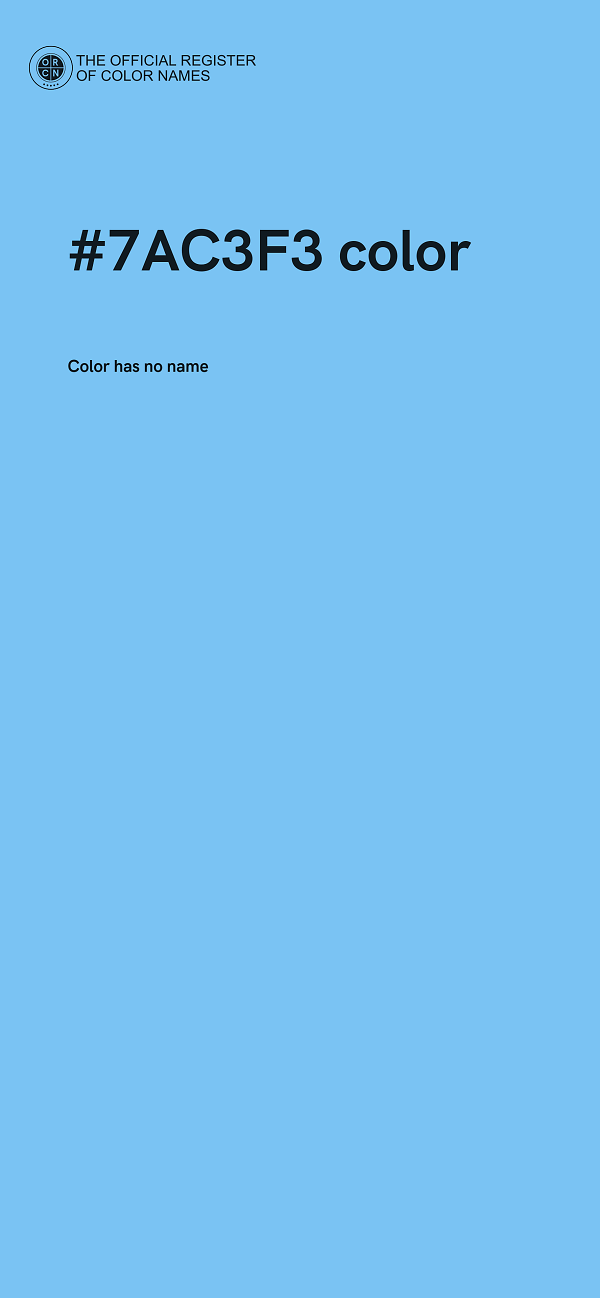 #7AC3F3 color image