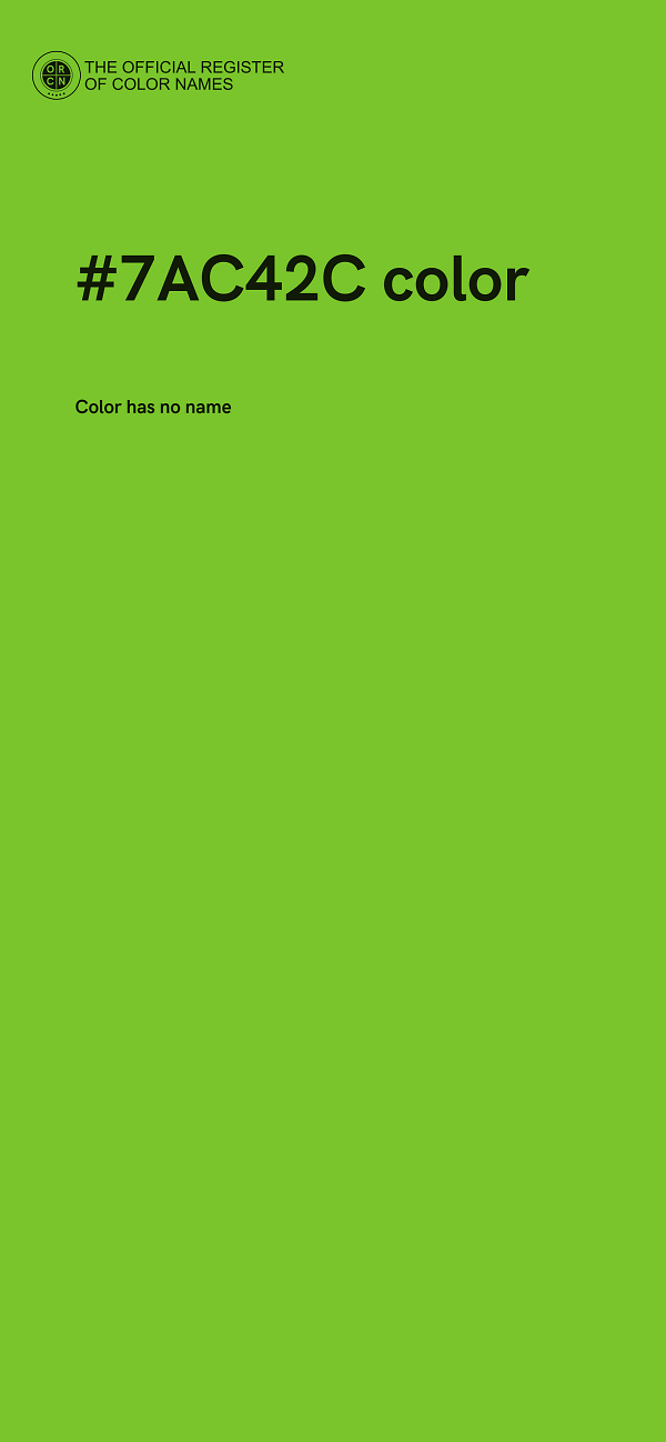 #7AC42C color image