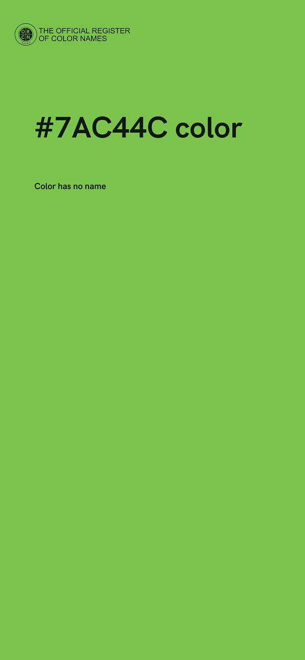#7AC44C color image