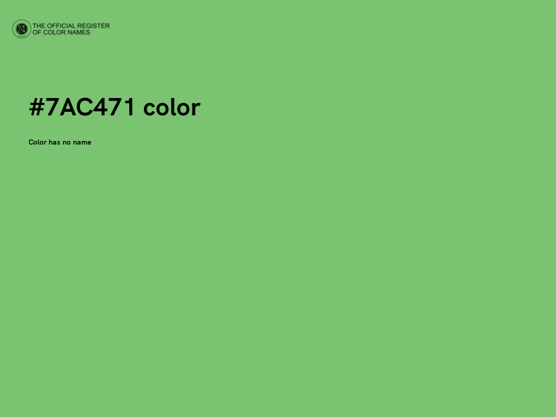 #7AC471 color image
