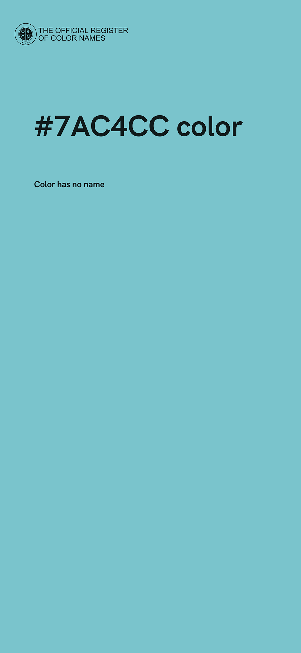#7AC4CC color image