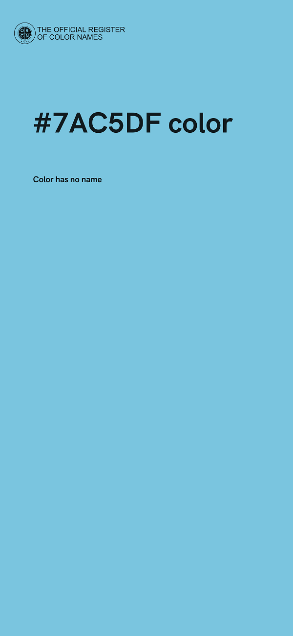 #7AC5DF color image