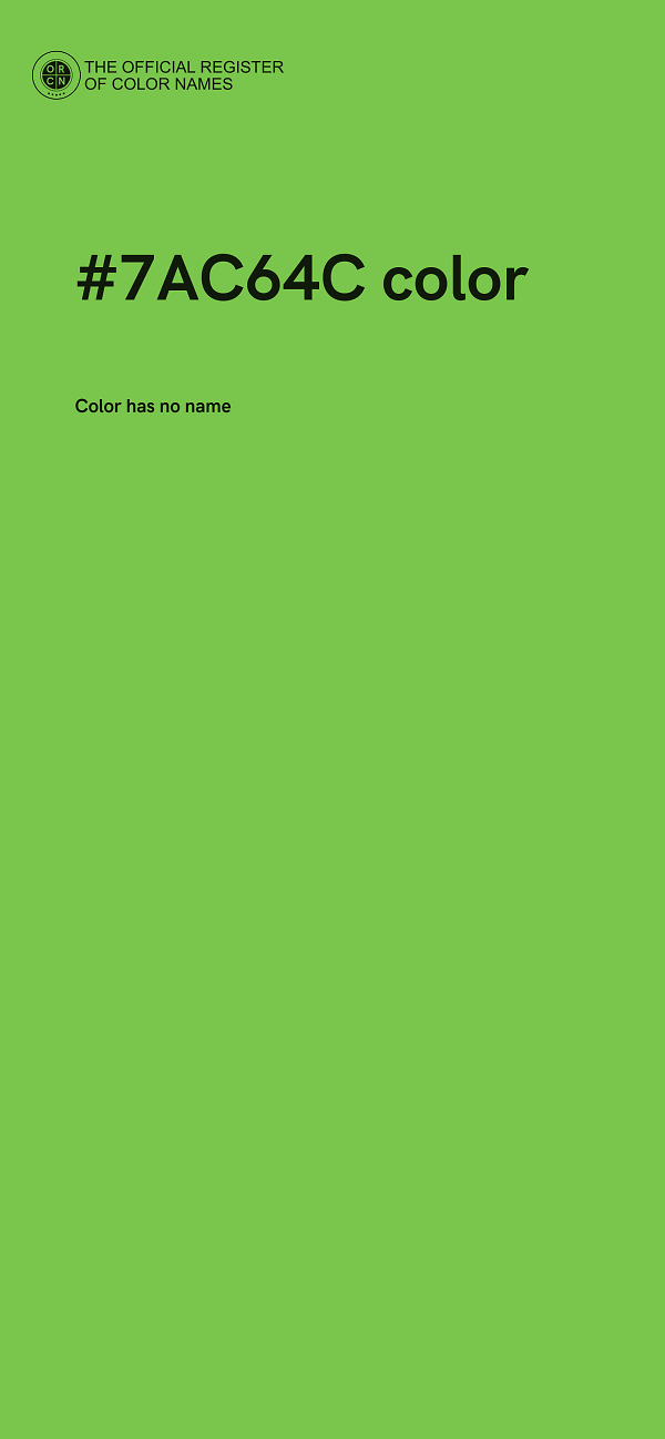 #7AC64C color image