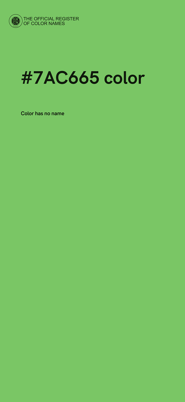 #7AC665 color image